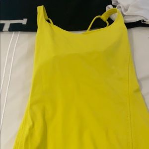 bright yellow lulu tank